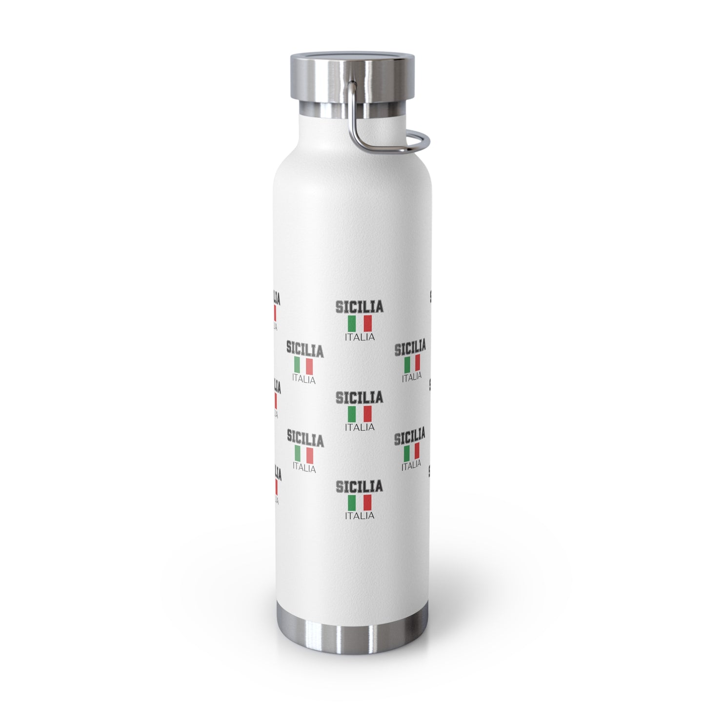 Sicilia Themed Insulated Bottle, Italian Pride, Travel Mug, Gift for Travelers, Eco-Friendly Water Bottle, Outdoor Adventure Gear