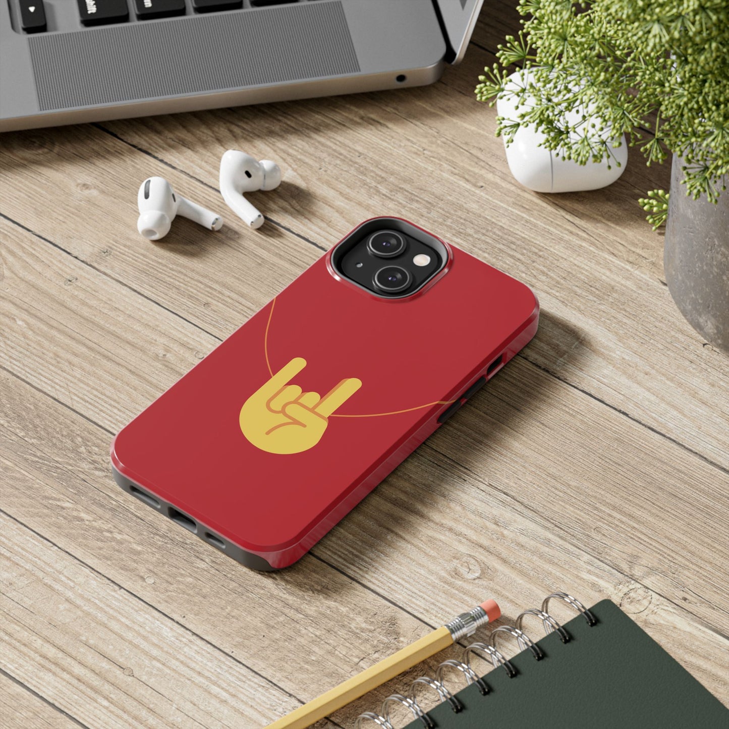 Mano Cornuto Horned Hand Evil Eye protection phone case