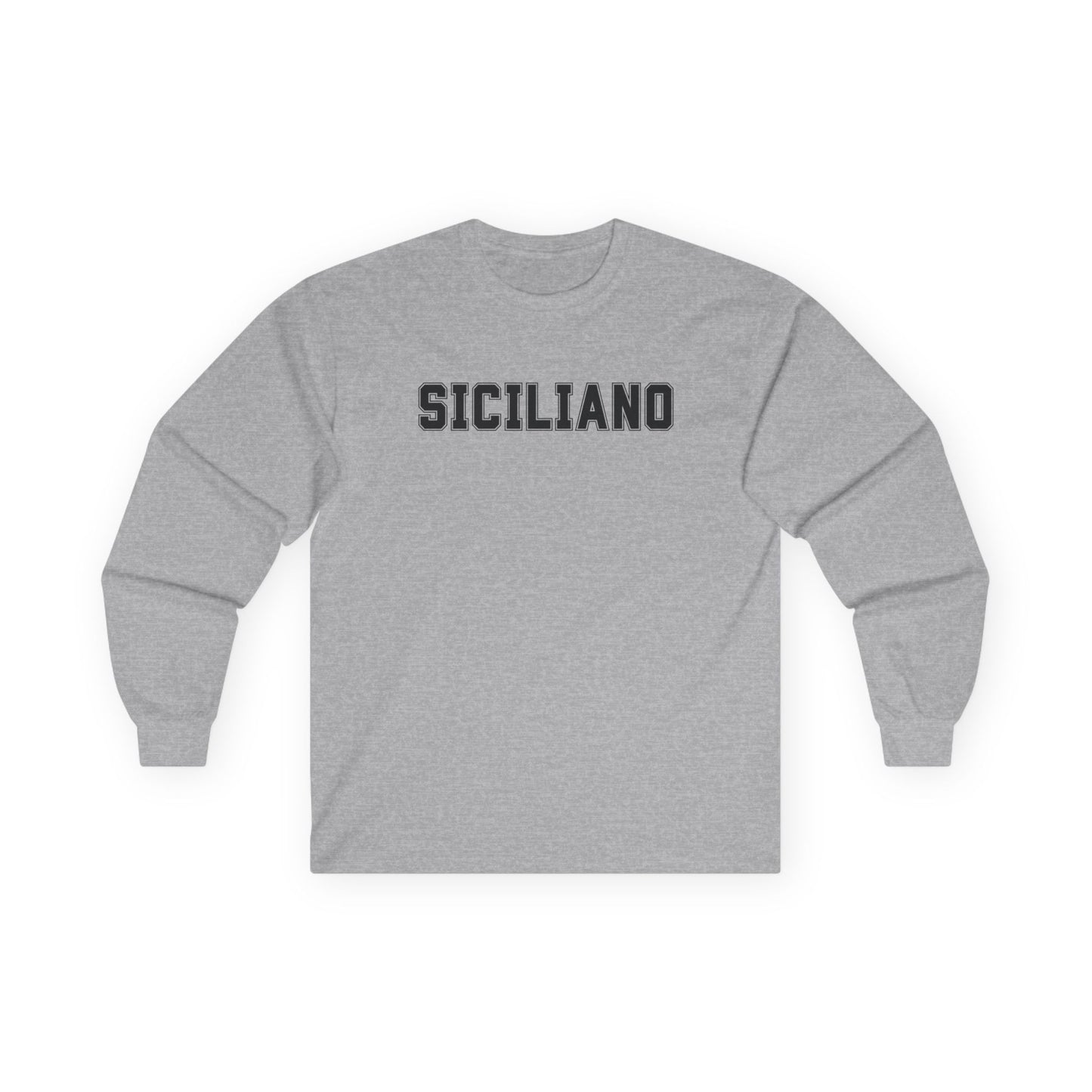 SICILIANO Tee Shirt Long Sleeve, Mens Ultra Cotton Tee