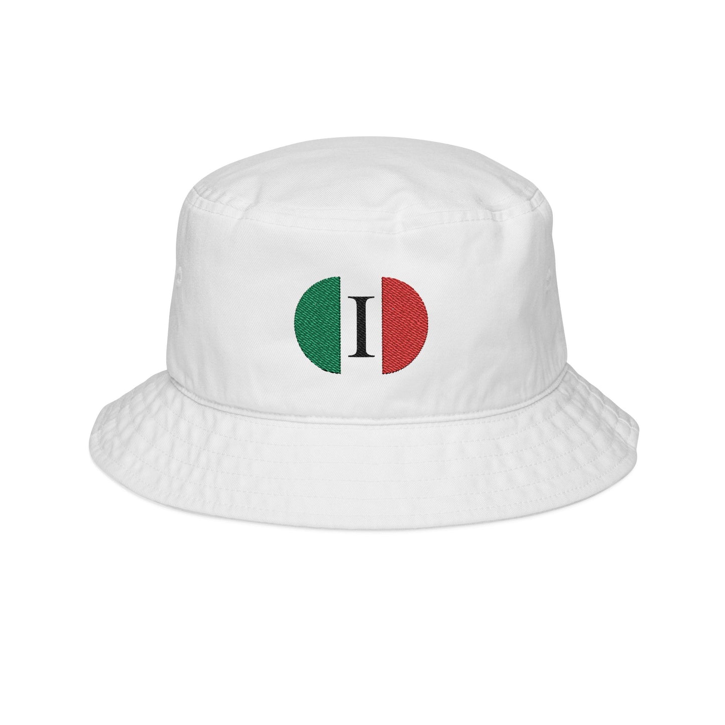 Embroidered Italian Flag Bucket Hat - Stylish Summer Accessory