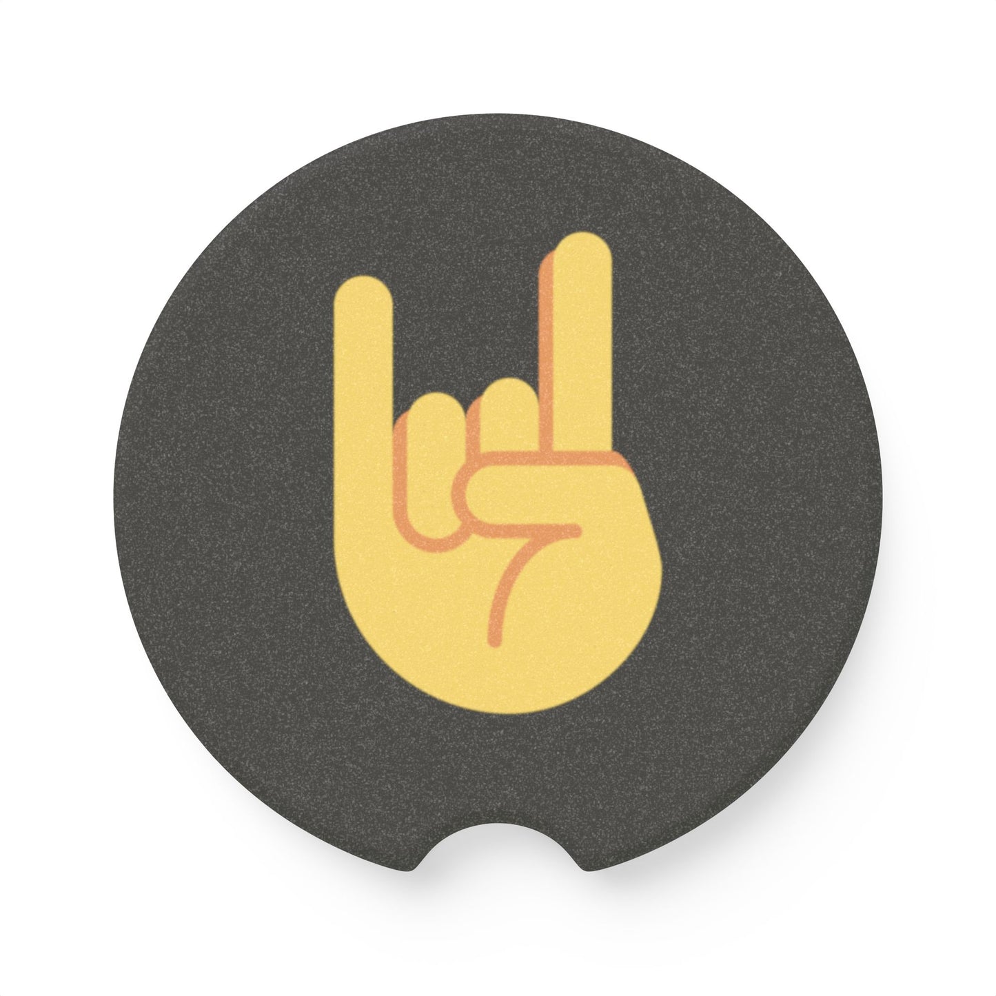 Italian Hand Horn Sign, Car Cup Holder Coaster, Soapstone Car Coaster