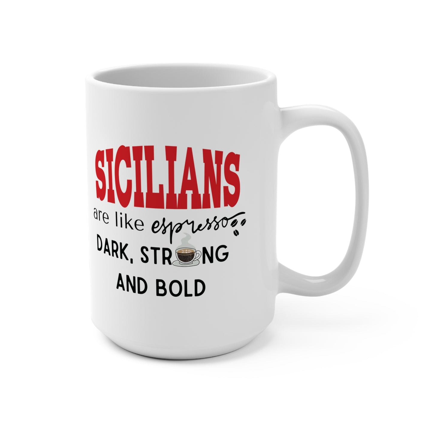 Espresso Coffee Mug Sayings Italian Themed Coffee Mug for Adults