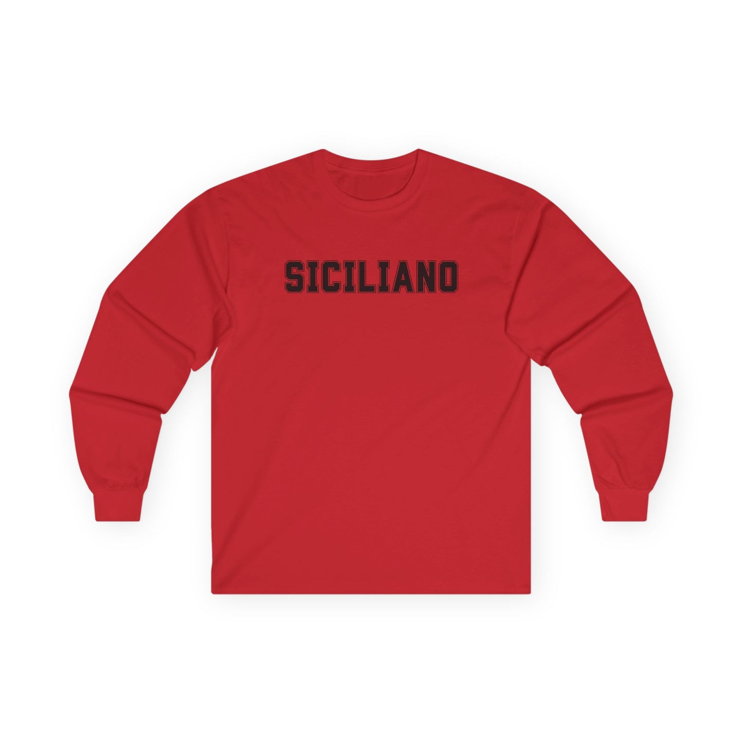 SICILIANO Tee Shirt Long Sleeve, Mens Ultra Cotton Tee