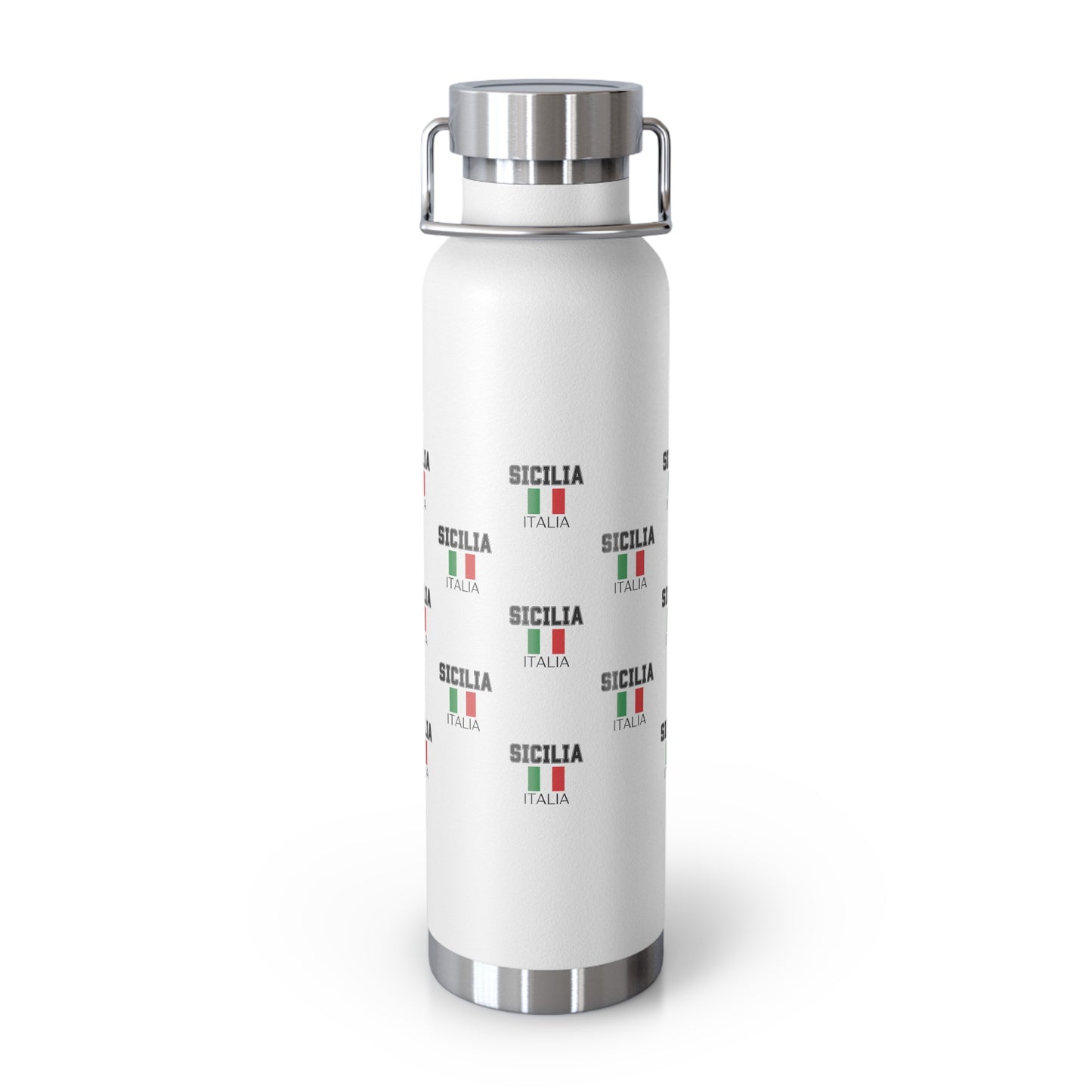 Sicilia Themed Insulated Bottle, Italian Pride, Travel Mug, Gift for Travelers, Eco-Friendly Water Bottle, Outdoor Adventure Gear
