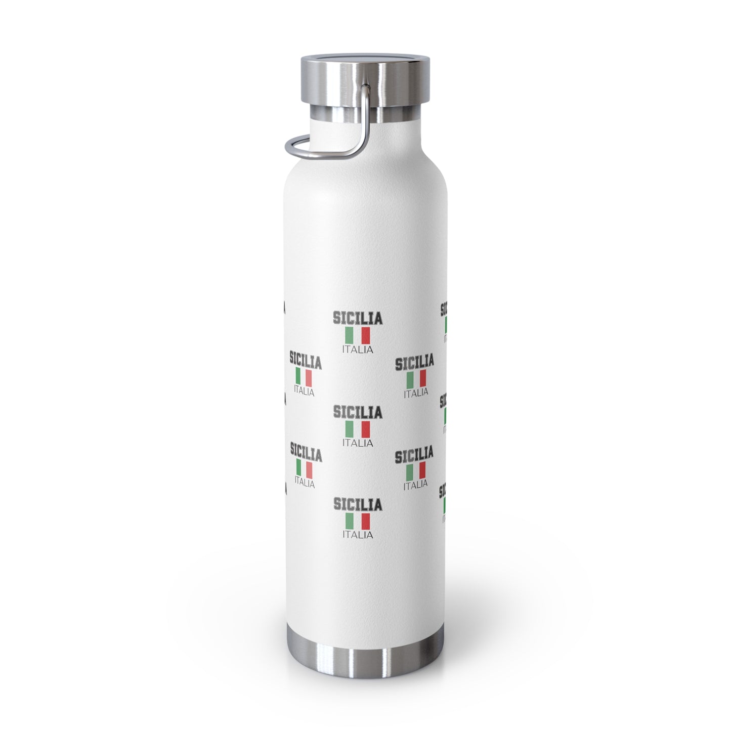 Sicilia Themed Insulated Bottle, Italian Pride, Travel Mug, Gift for Travelers, Eco-Friendly Water Bottle, Outdoor Adventure Gear