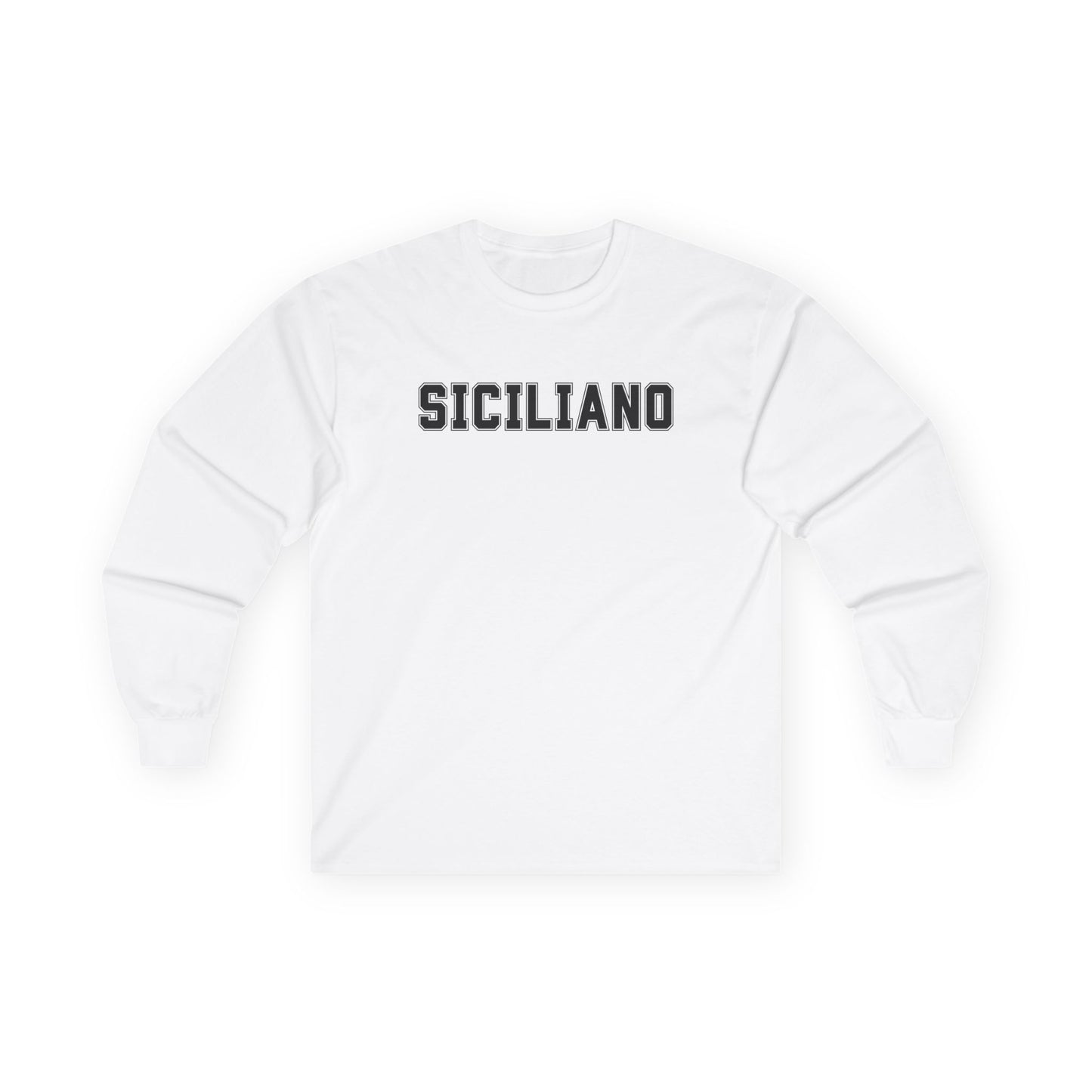 SICILIANO Tee Shirt Long Sleeve, Mens Ultra Cotton Tee
