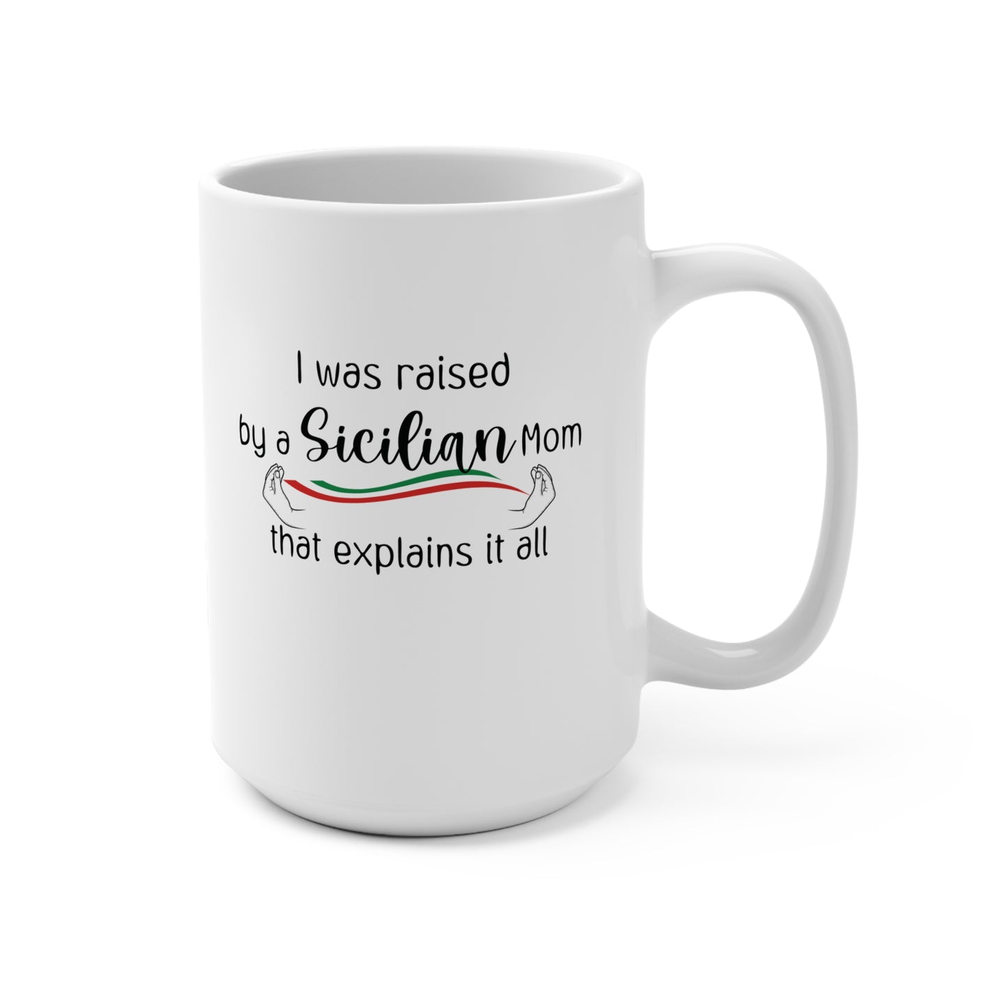 Sicilian Italian Themed Coffee Mug for Coffee Lovers, Must have Kitchen Mug