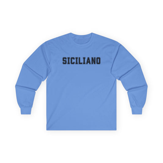 SICILIANO Tee Shirt Long Sleeve, Mens Ultra Cotton Tee