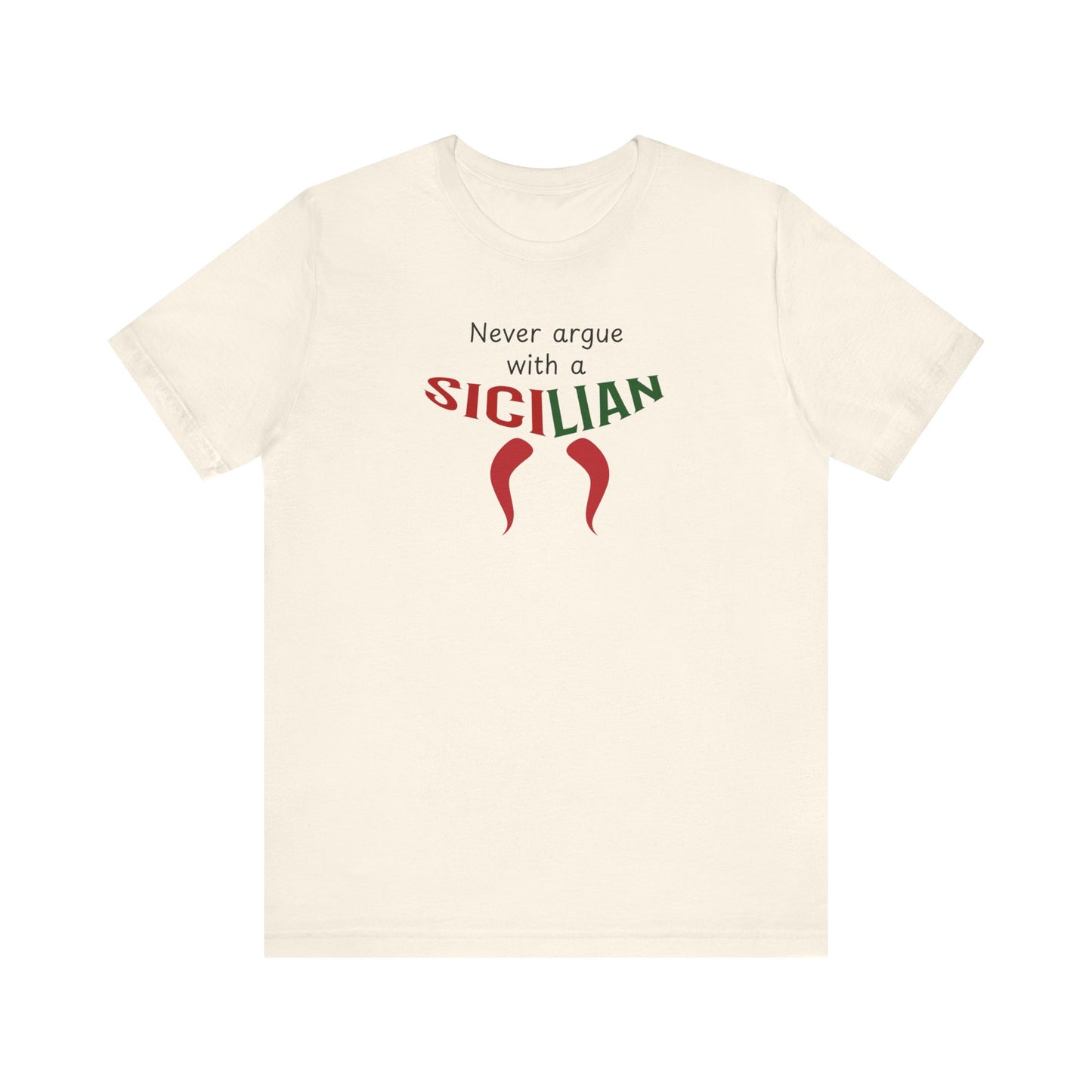 Fun Adult Tshirt Sicilian Inspired