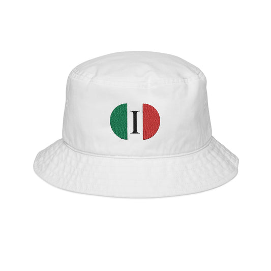 Embroidered Italian Flag Bucket Hat - Stylish Summer Accessory