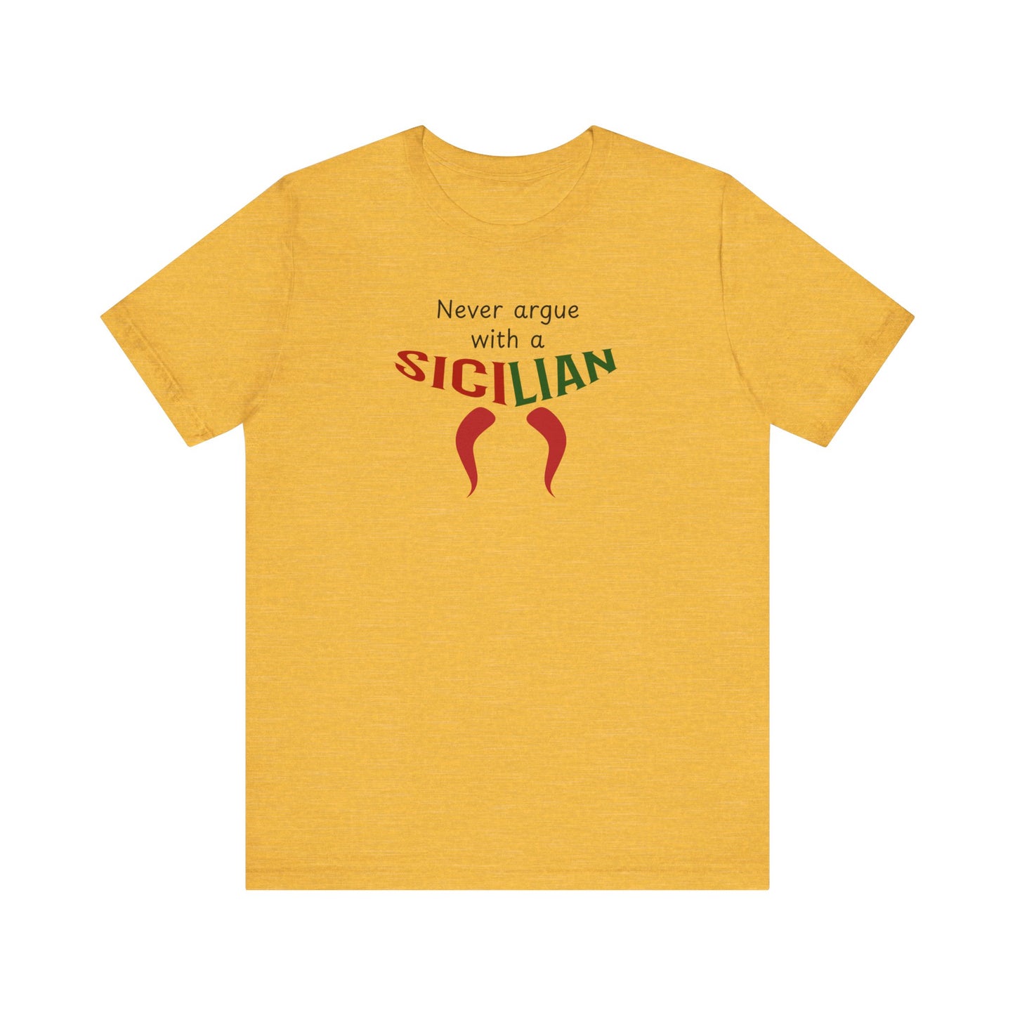 Fun Adult Tshirt Sicilian Inspired