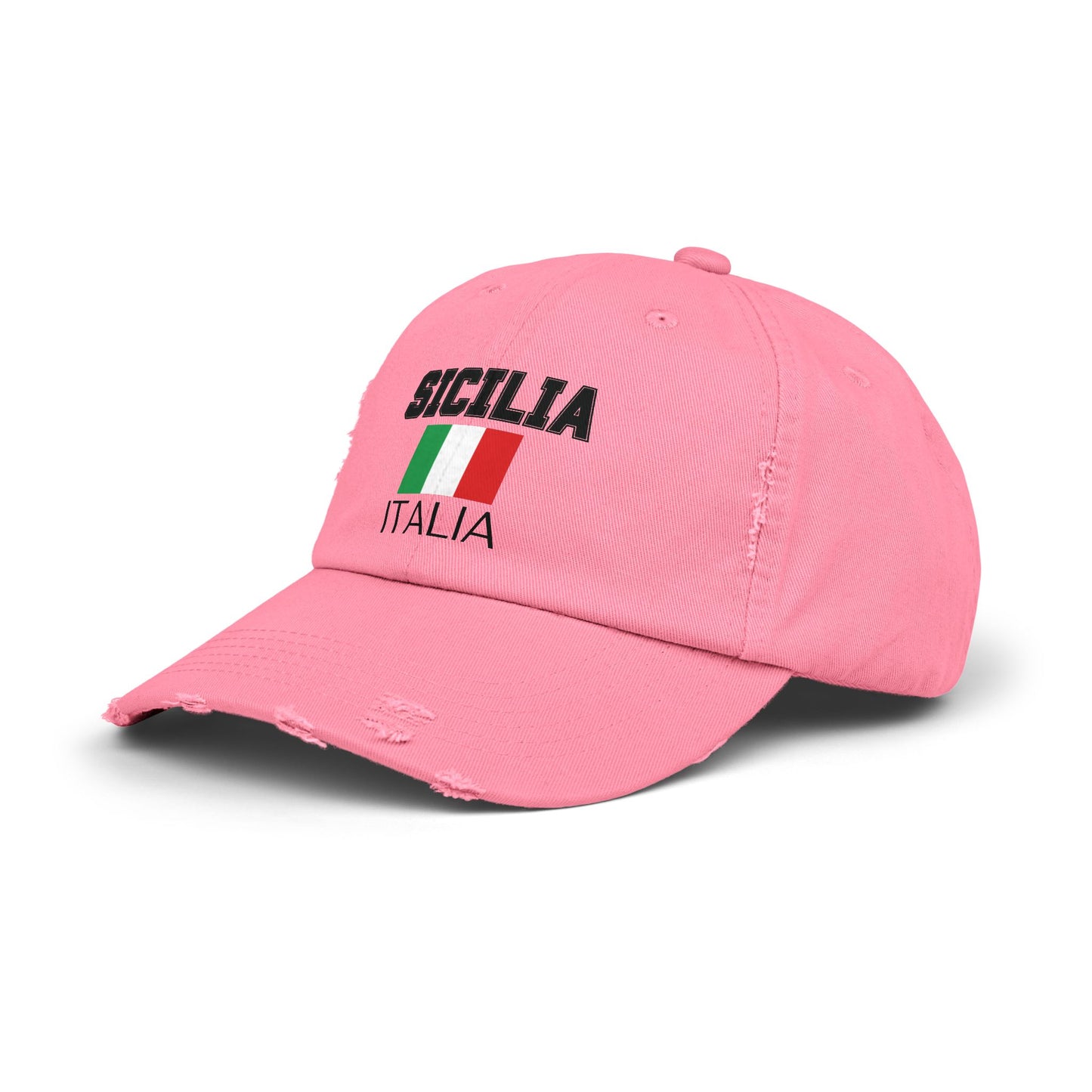 Unisex Distressed Cap - Sicilia Italia