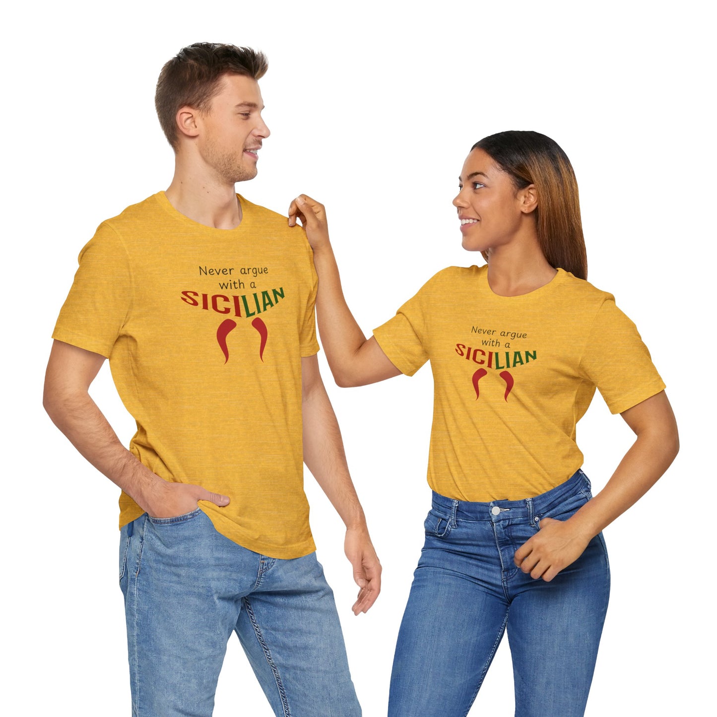 Fun Adult Tshirt Sicilian Inspired