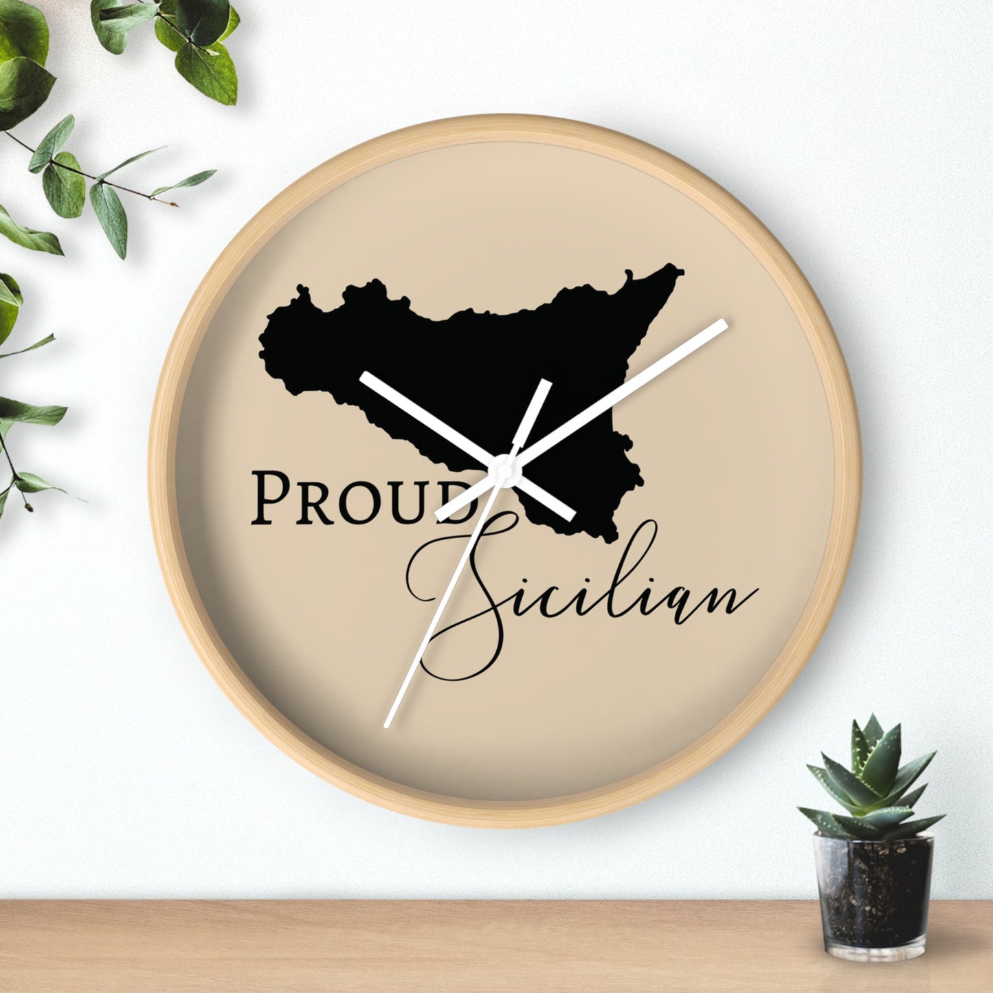 Sicilian Inspired Wall Clock for Home or Office